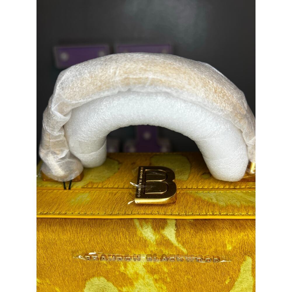 Brandon Blackwood Standard Kendrick Trunk in Yellow Distressed Ponyhair - Picture 7 of 9
